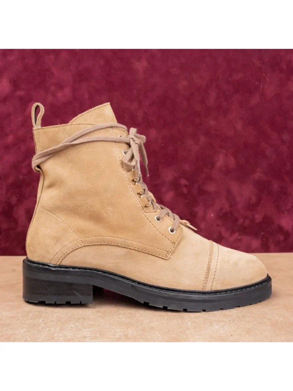 AllSaints Women Desert Suede Festival Party Ankle Combat Boots size 10US EUR40